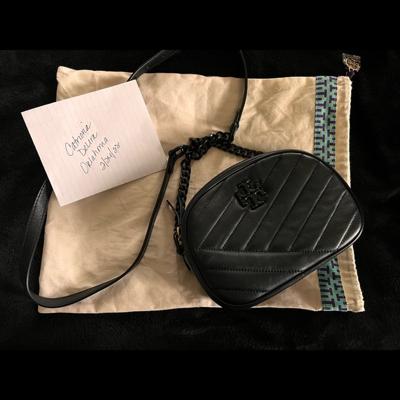 Tory Burch Handbags - Tory Burch Kira Powder-Coated Camera Bag